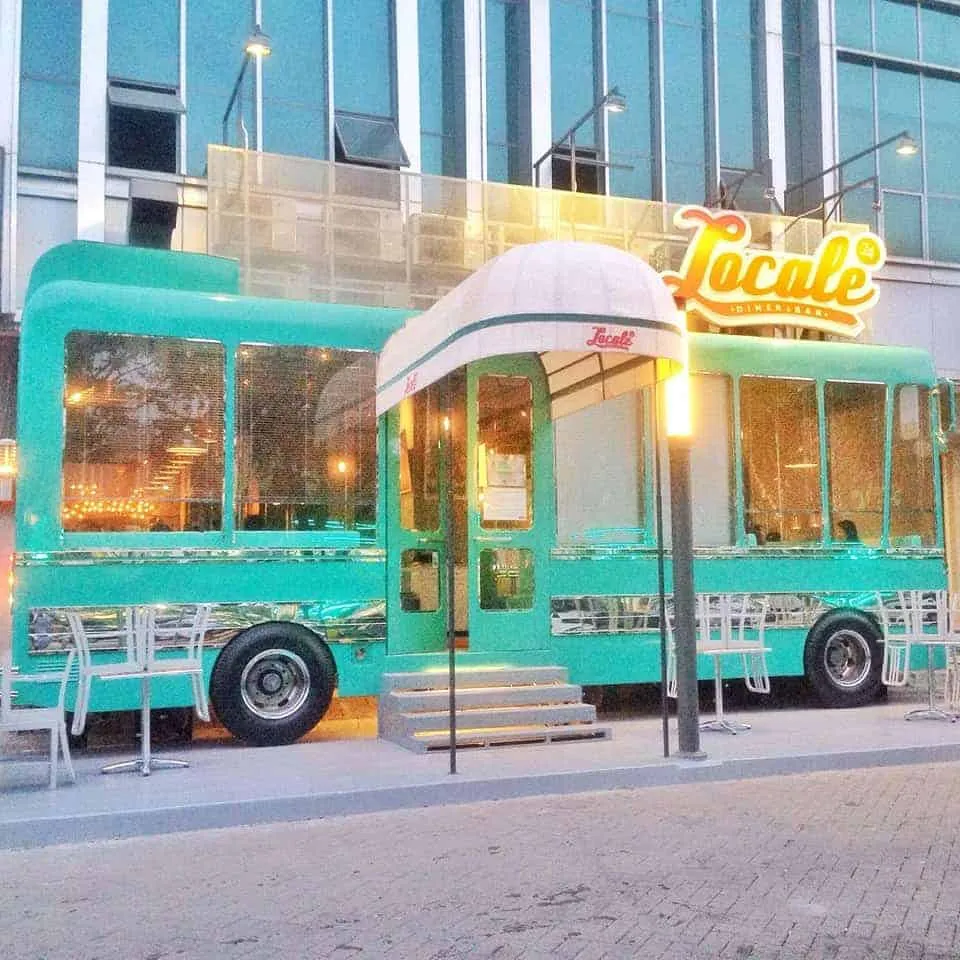 Dining on a Bus!