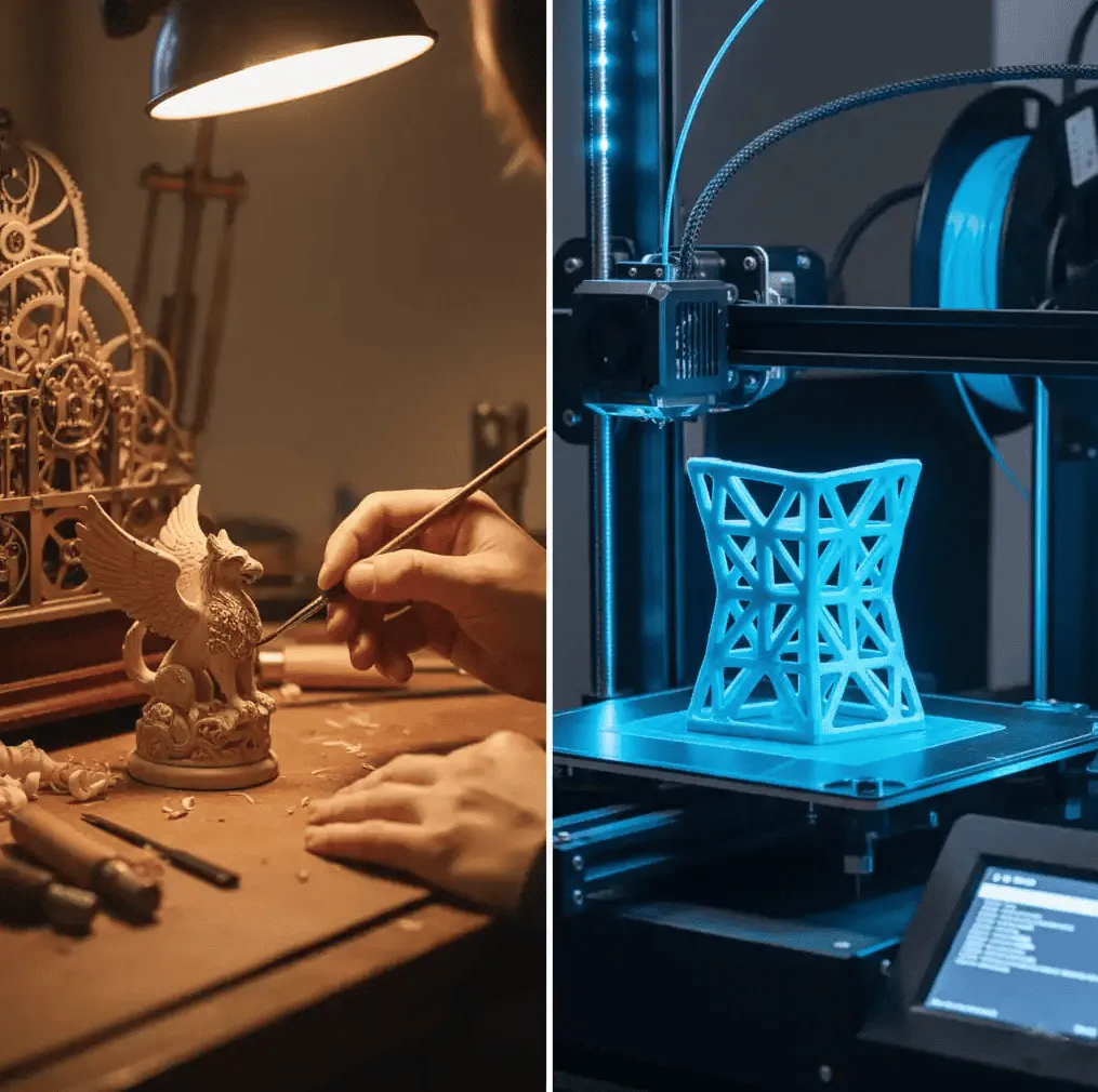 The Neo-Industrial Hand: Exploring the Intersection of 3D Printing Precision & Handcrafted Intuition