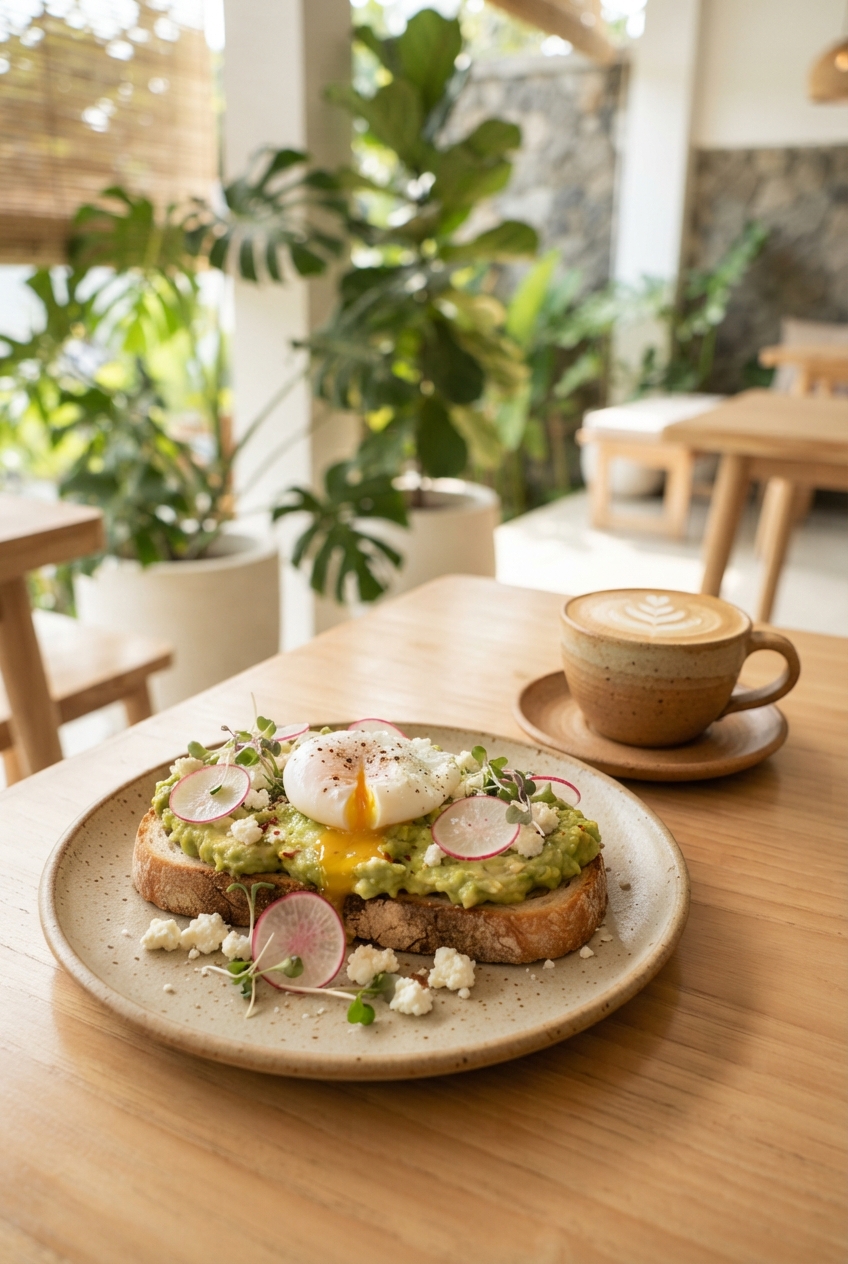 Avocado Morning Glow: Signature Avo-Toast & Coffee Combo Deal!